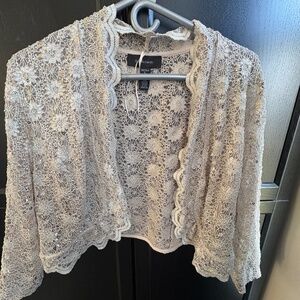 R& M Richard’s Scalloped Sequin Laced Bolero